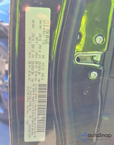 2018 Dodge Journey Crossroad from USA, damaged, VIN 3C4PDCGG8JT475598